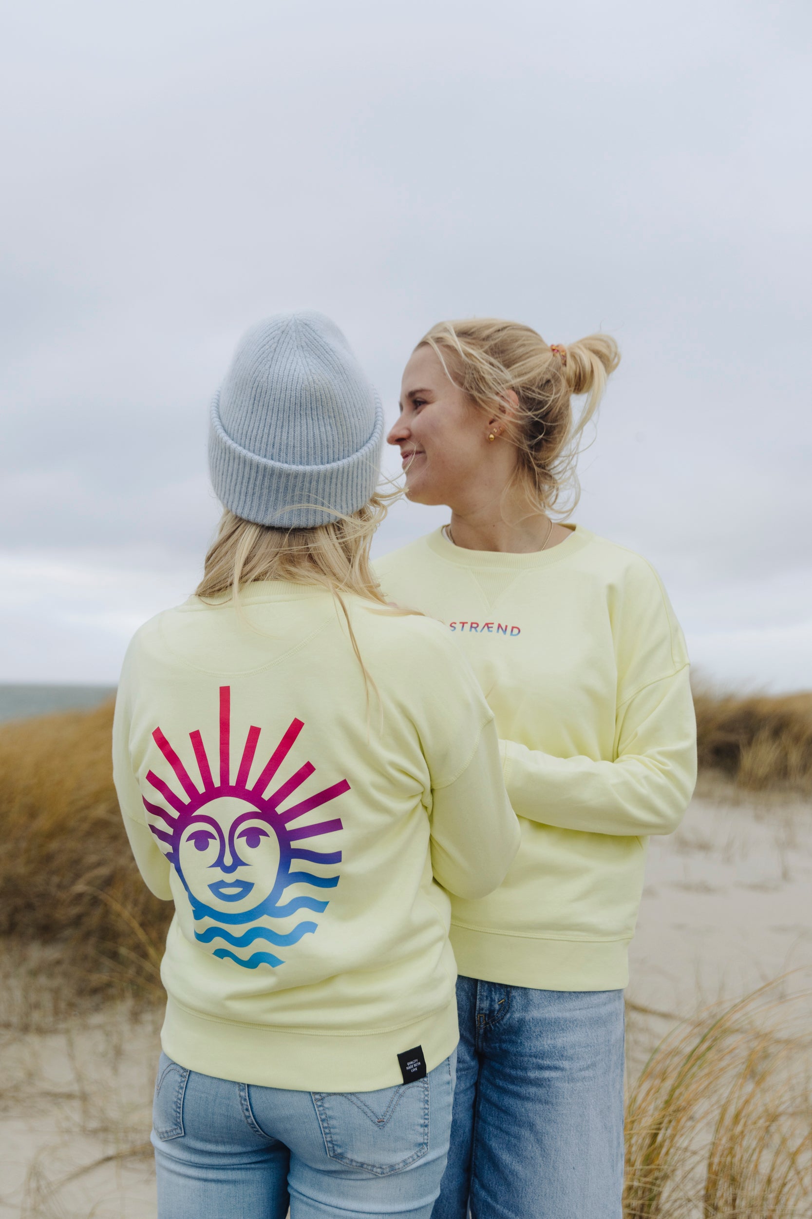 Sweater, Lemon, Rainbow-Sonne, Damen