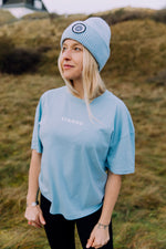 Lade dir das Bild in den Galerie-Viewer, T-Shirt Damen Oversize HELLBLAU
