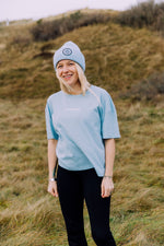 Lade dir das Bild in den Galerie-Viewer, T-Shirt Damen Oversize HELLBLAU
