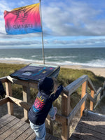 Lade dir das Bild in den Galerie-Viewer, Kids Hoodie Zipper Jacke, Navy, Rainbow-Sonne
