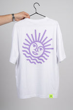 Lade dir das Bild in den Galerie-Viewer, T-Shirt Weiß/Flieder
