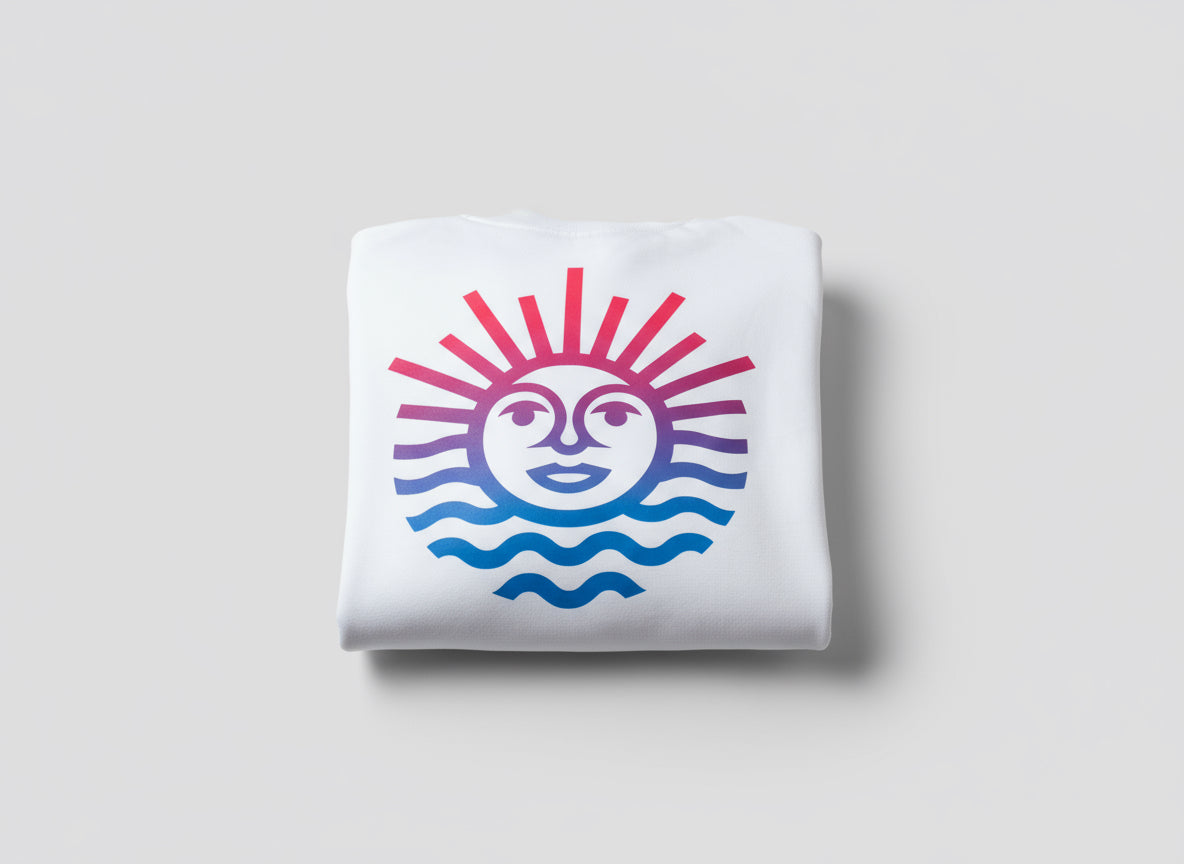 T-Shirt UNISEX Oversize WHITE Sonne Back