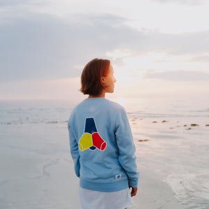 Sweatshirt Tetrapode Unisex Sky Blue